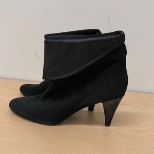 Black Suede J Vincent Ankle Boot Size 10